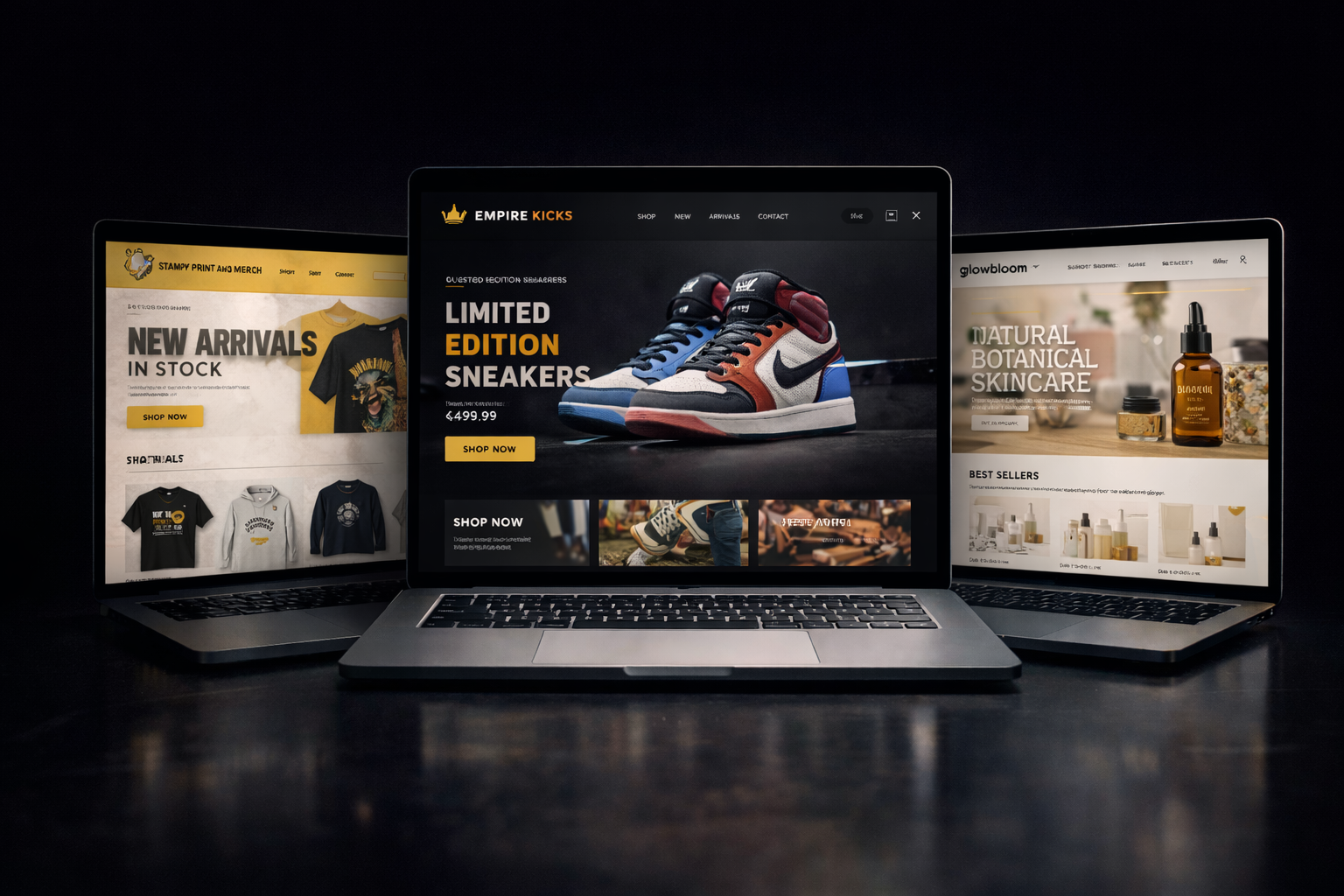 Website design process preview