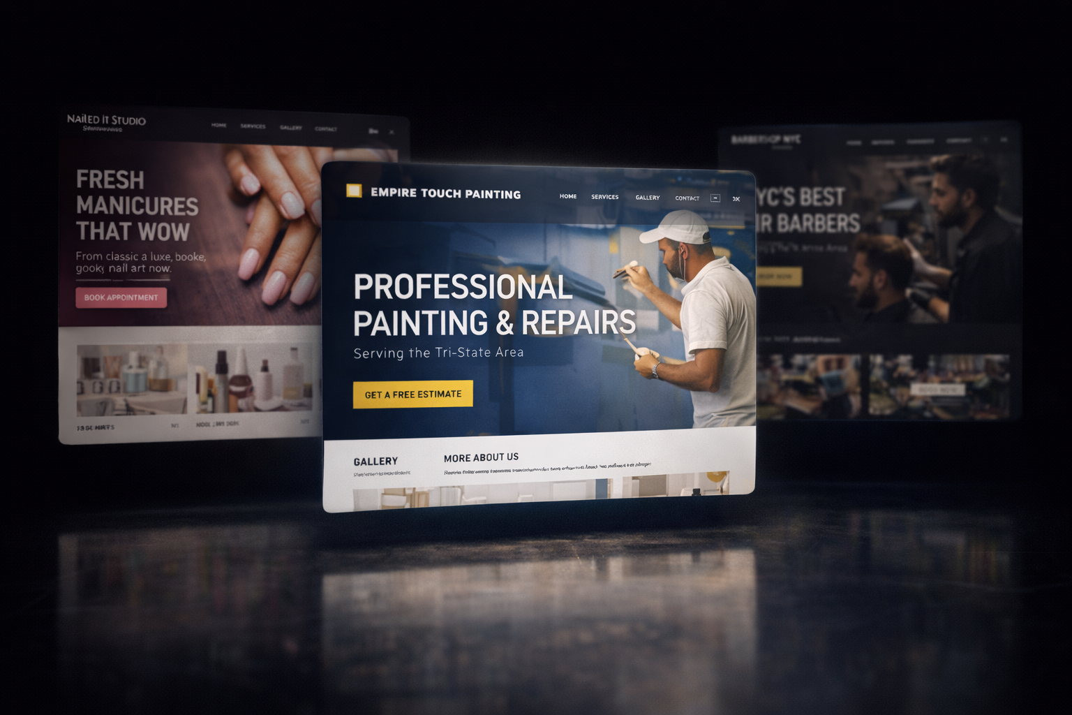 Portfolio and showcase website example